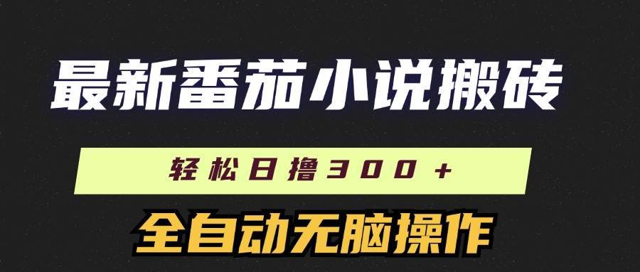 （11904期）最新番茄小说搬砖，日撸300＋！全自动操作，可矩阵放大-安稳项目网-网上创业赚钱首码项目发布推广平台-首码网