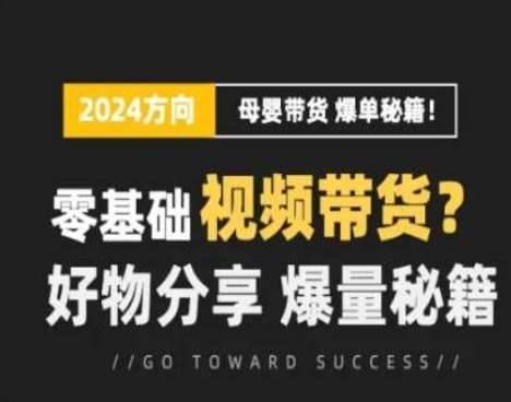 短视频母婴赛道实操流量训练营，零基础视频带货，好物分享，爆量秘籍-安稳项目网-网上创业赚钱首码项目发布推广平台-首码网