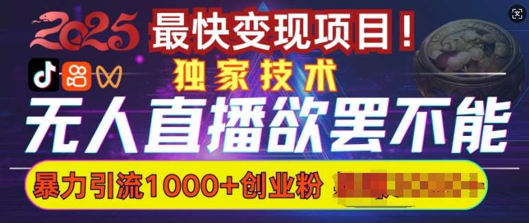 欲罢不能的无人直播引流，超暴力日引流1000+高质量精准创业粉-安稳项目网-网上创业赚钱首码项目发布推广平台-首码网