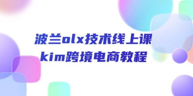 （10967期）波兰olx 技术线上课，kim跨境电商教程-安稳项目网-网上创业赚钱首码项目发布推广平台-首码网