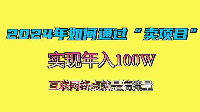 （13419期）2024年如何通过“卖项目”赚取100W：最值得尝试的盈利模式-安稳项目网-网上创业赚钱首码项目发布推广平台-首码网