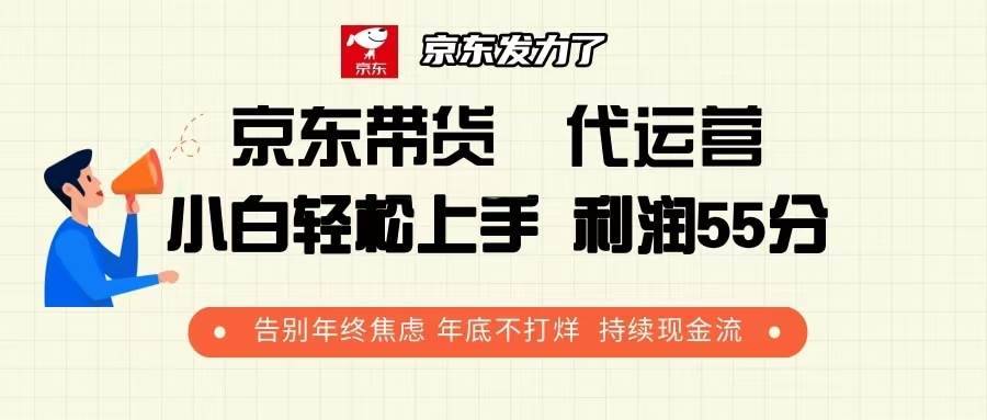 （13833期）京东带货 代运营 利润55分 告别年终焦虑 年底不打烊 持续现金流-安稳项目网-网上创业赚钱首码项目发布推广平台-首码网