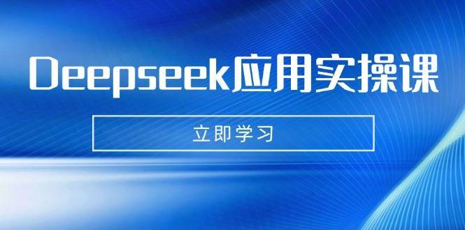 （14545期）Deepseek应用实操课：AI制作数字妈妈、写真、短视频，辅导作业，PPT制作等-安稳项目网-网上创业赚钱首码项目发布推广平台-首码网